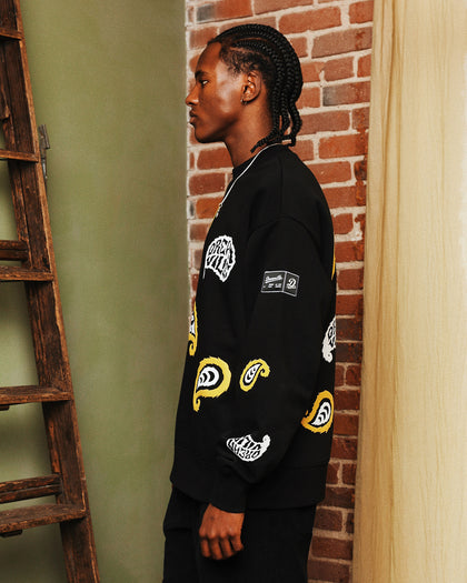 Dreamville Paisley Crewneck Black