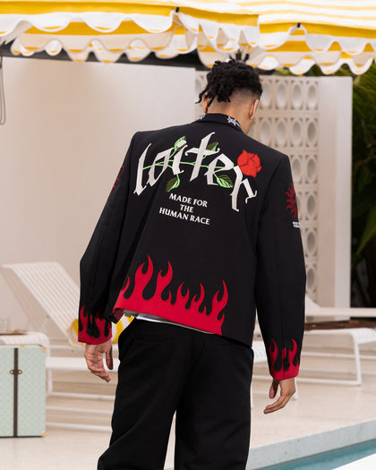 Loiter Western Blazer Jacket Black