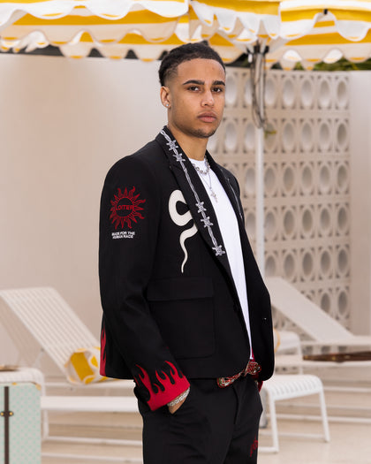 Loiter Western Blazer Jacket Black