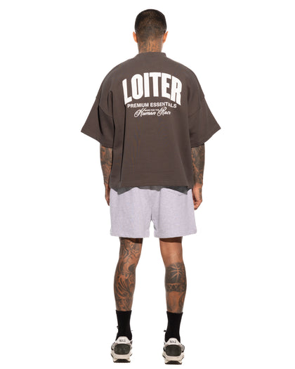 Loiter Essential Spire T-Shirt Charcoal