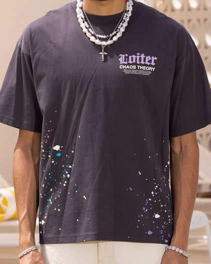 Loiter Chaos Theory T-Shirt Charcoal