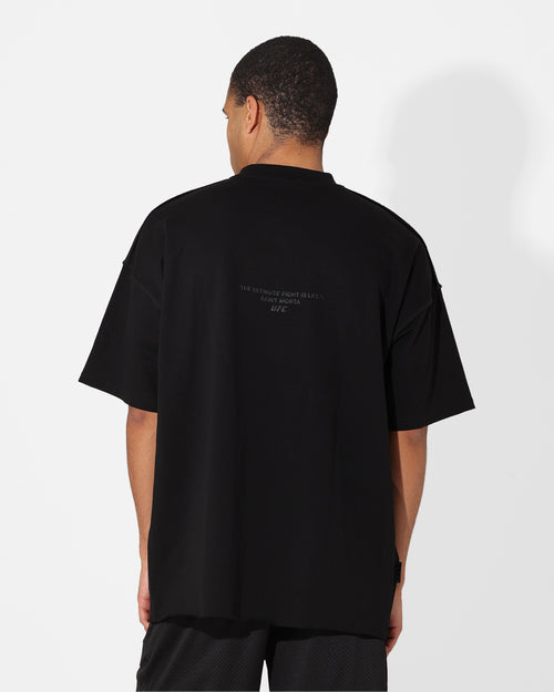 Saint Morta X UFC Boxy Premium T-Shirt Black/Black
