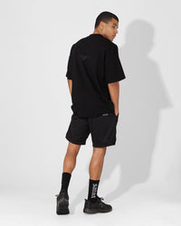 Saint Morta X UFC Boxy Premium T-Shirt Black/Black