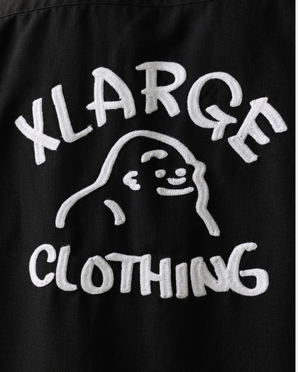 X-Large Drawing OG Open Collar T-Shirt Black