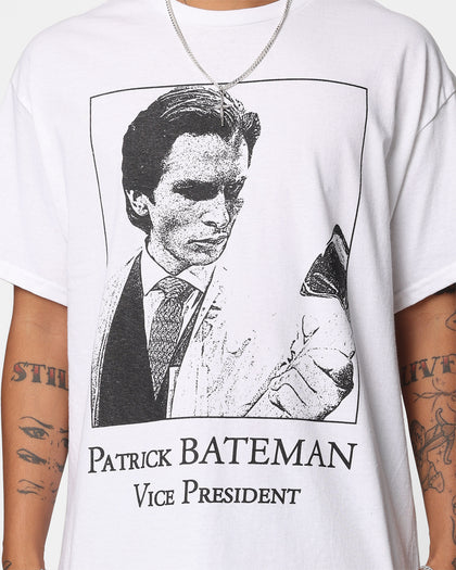 Rats Get Fat X American Psycho Vice President T-Shirt White