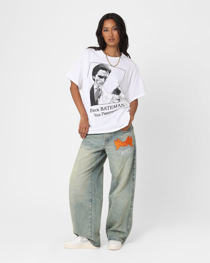 Rats Get Fat X American Psycho Vice President T-Shirt White