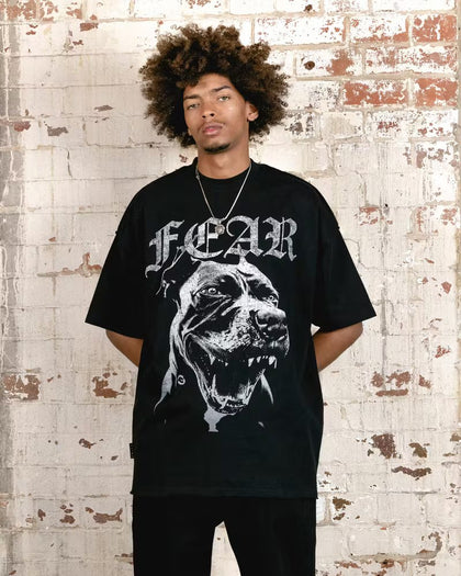 Saint Morta Fear Boxy T-Shirt Black/White