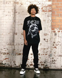 Saint Morta Fear Boxy T-Shirt Black/White