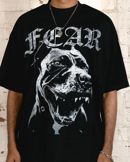 Saint Morta Fear Boxy T-Shirt Black/White