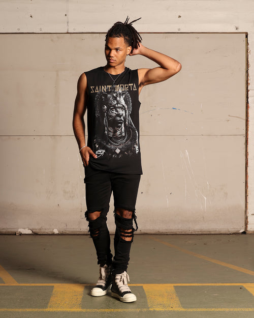 Saint Morta Shadow King Muscle T-Shirt Black