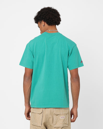 Majestic Athletic Florida Marlins Script Arch T-Shirt Faded Teal