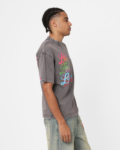 Loiter Stacked T-Shirt Charcoal