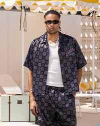 Loiter Midsummer Button Up Shirt Black