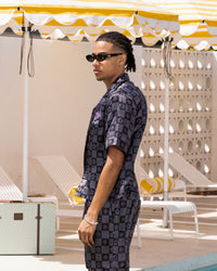 Loiter Midsummer Button Up Shirt Black