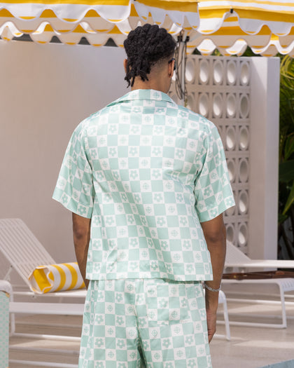 Loiter Midsummer Button Up Shirt Sage Green