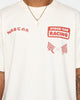 The New Establishment X Nascar Firecracker Program Logo T-Shirt Ecru