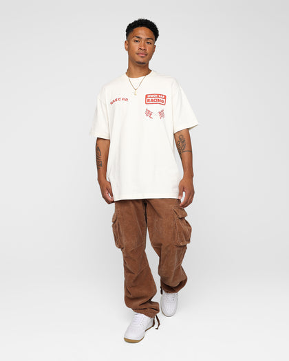 The New Establishment X Nascar Firecracker Program Logo T-Shirt Ecru