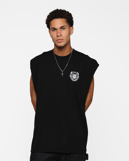 Carre Wreath Muscle T-Shirt Black