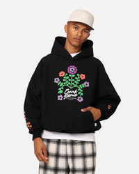 Carre Floraux Oversized Hoodie Black