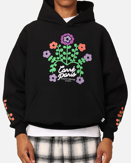 Carre Floraux Oversized Hoodie Black