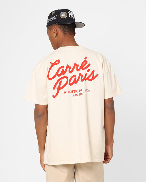 Carre Script T-Shirt Off White