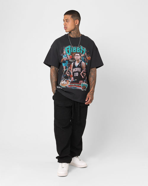 Mitchell & Ness Vancouver Grizzlies Mike Bibby Photo T-Shirt Faded Black