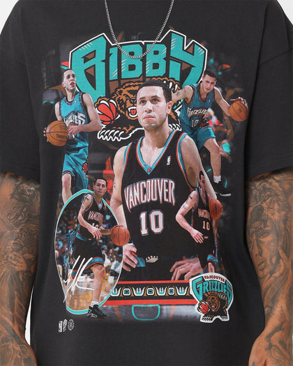 Mitchell & Ness Vancouver Grizzlies Mike Bibby Photo T-Shirt Faded Black