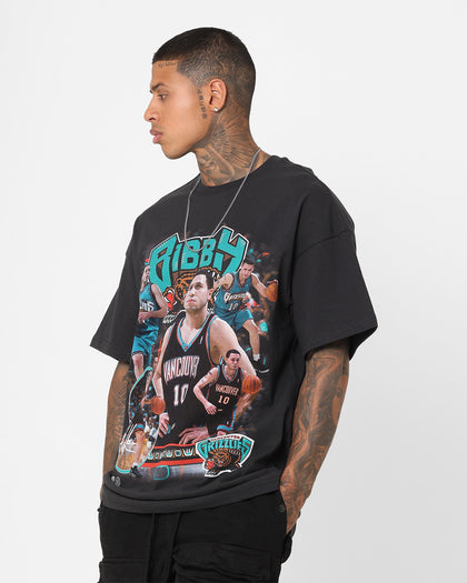 Mitchell & Ness Vancouver Grizzlies Mike Bibby Photo T-Shirt Faded Black