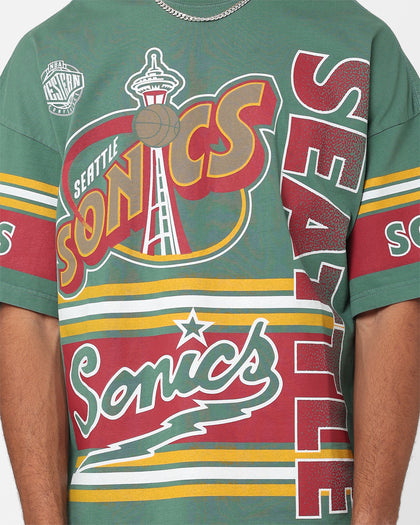 Mitchell & Ness Seattle SuperSonics Cross Over T-Shirt Green