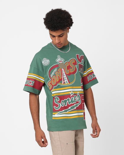 Mitchell & Ness Seattle SuperSonics Cross Over T-Shirt Green