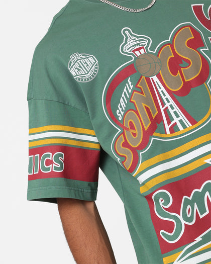 Mitchell & Ness Seattle SuperSonics Cross Over T-Shirt Green
