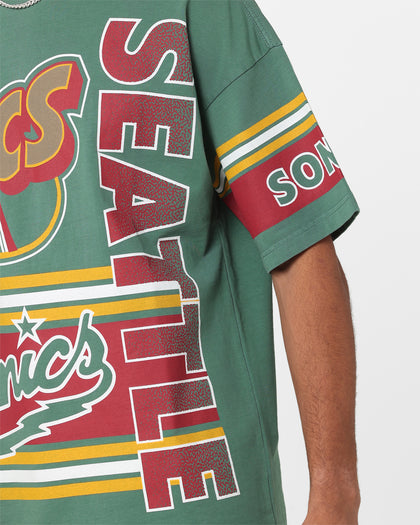 Mitchell & Ness Seattle SuperSonics Cross Over T-Shirt Green