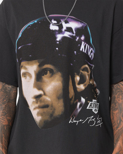 Mitchell & Ness Los Angeles Kings Wayne Gretzky Face T-Shirt Faded Black