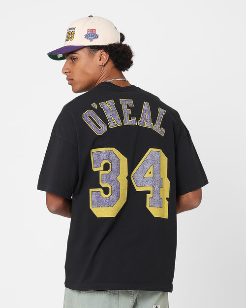 Mitchell & Ness Los Angeles Lakers Shaquille O'Neal N&N Oversized T-Shirt Faded Black