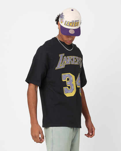 Mitchell & Ness Los Angeles Lakers Shaquille O'Neal N&N Oversized T-Shirt Faded Black