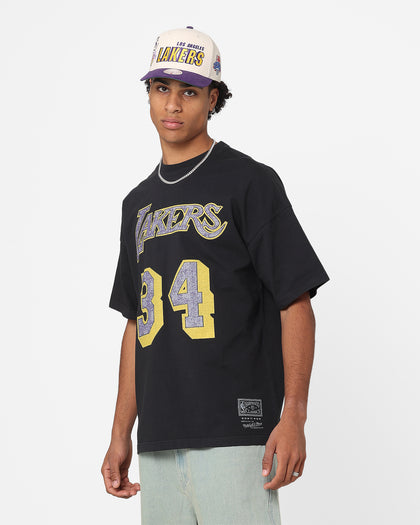 Mitchell & Ness Los Angeles Lakers Shaquille O'Neal N&N Oversized T-Shirt Faded Black