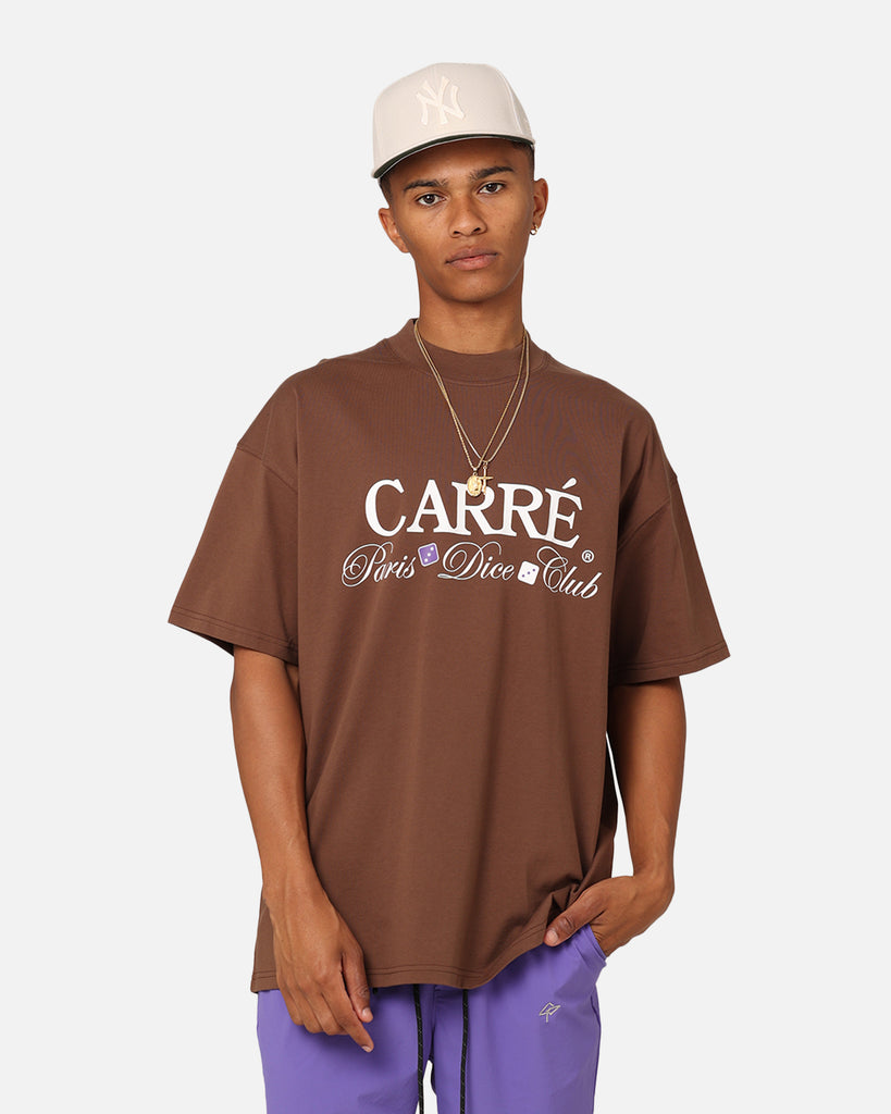 Carre Shooters Oversized T-Shirt Dark Brown | Culture Kings US