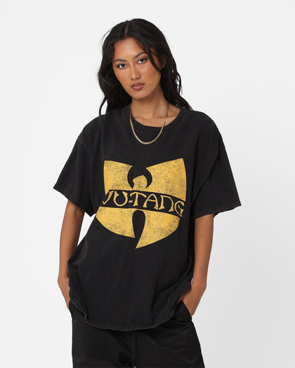 Wu Tang Brand Limited Logo Wings T-Shirt Black Wash