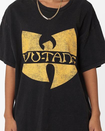 Wu Tang Brand Limited Logo Wings T-Shirt Black Wash