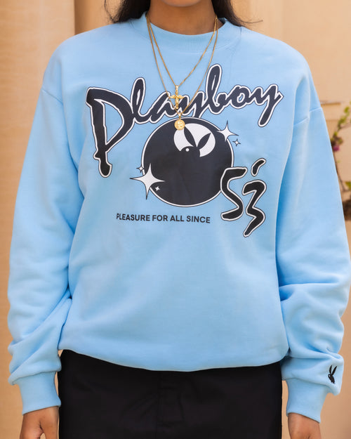 Playboy By Culture Kings Charlie Crewneck Light Blue