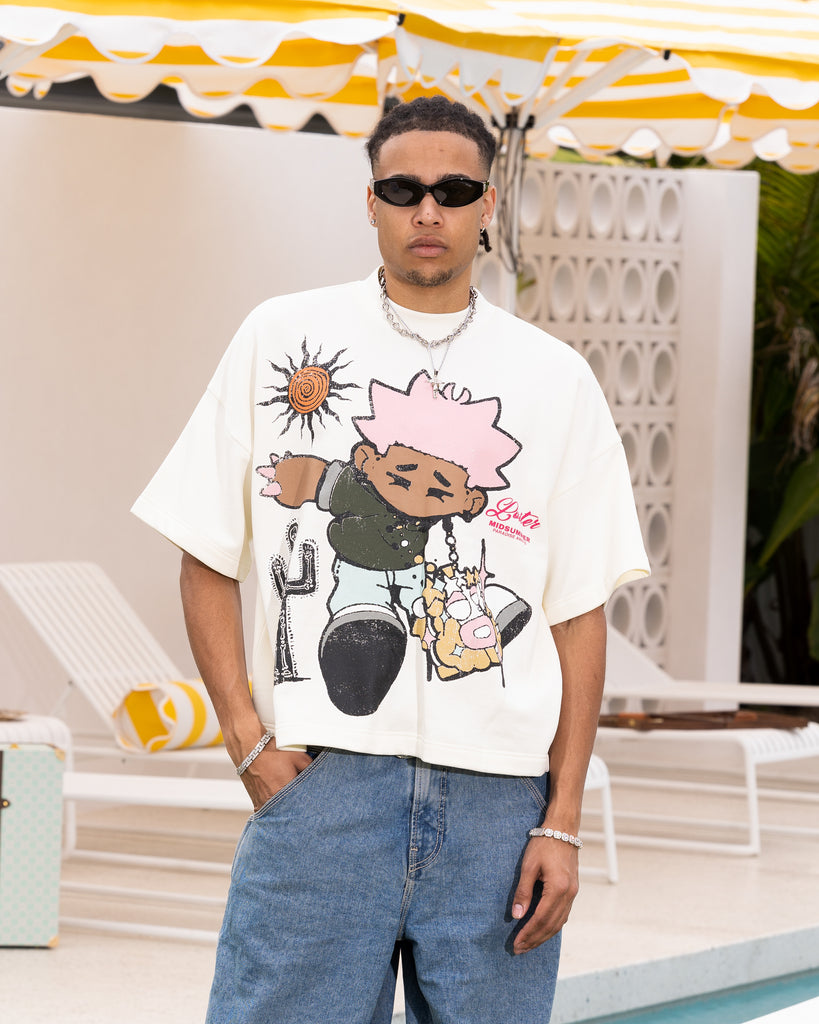 Loiter Palm Spring Box T-Shirt Off White | Culture Kings US