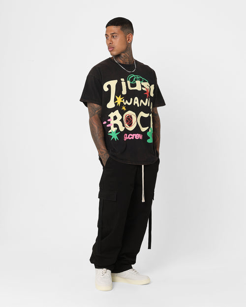 Goat Crew G. Crew Rock T-Shirt Black Wash