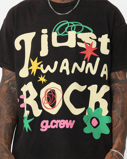 Goat Crew G. Crew Rock T-Shirt Black Wash