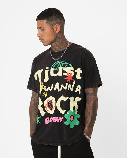 Goat Crew G. Crew Rock T-Shirt Black Wash