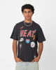 Mitchell & Ness Miami Heat Highway Logo T-Shirt Vintage Black