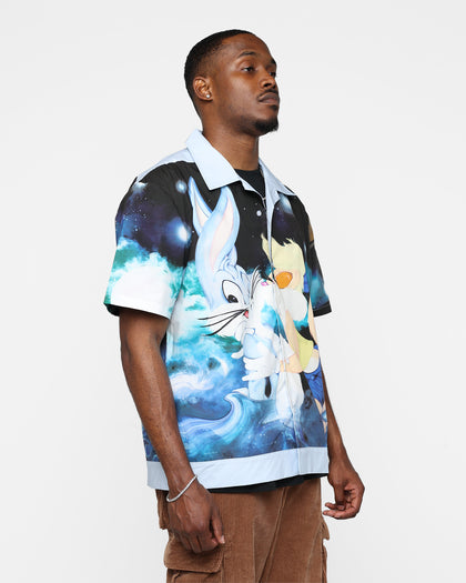 Renowned LA X Looney Tunes Love In The Hare Button Up T-Shirt Multi
