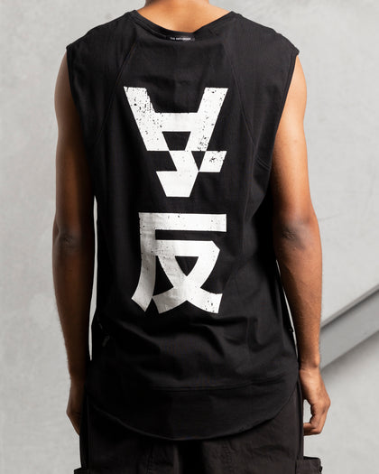 The Anti Order Shaolin Panelled Singlet Black