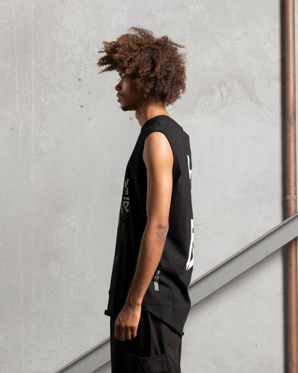 The Anti Order Shaolin Panelled Singlet Black