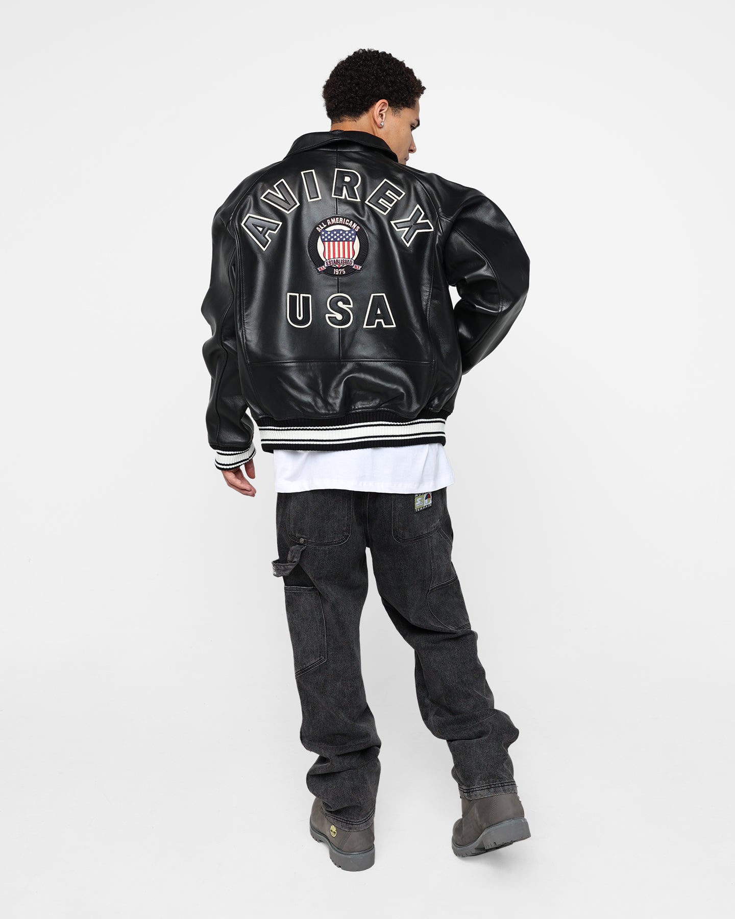 Avirex Icon Jacket Jet Black | Culture Kings US