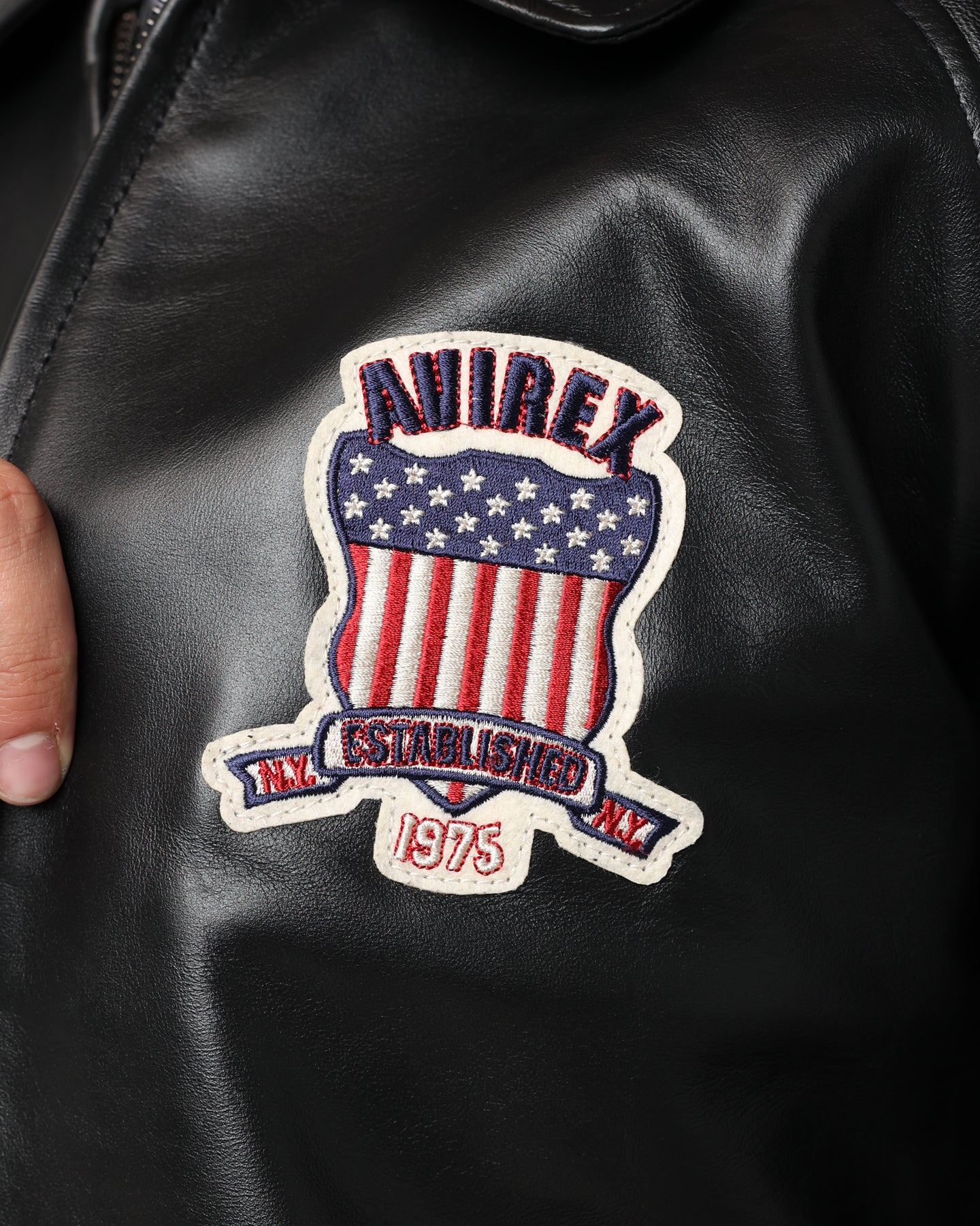 Avirex Icon Jacket Jet Black | Culture Kings US